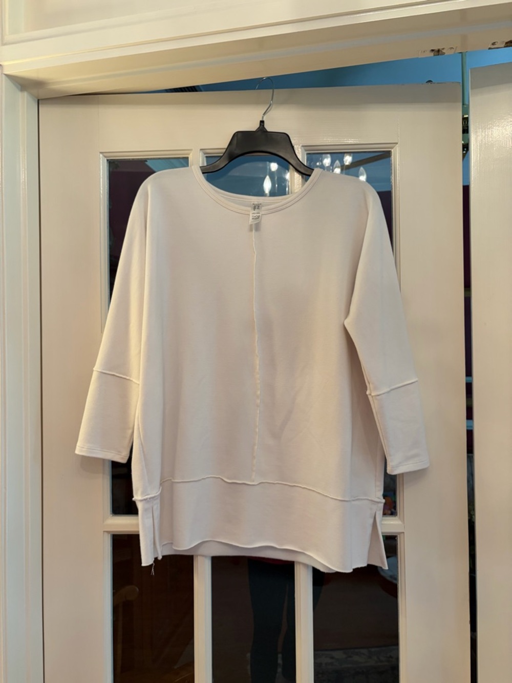 SPANX Cream Center-Seam Relaxed Knit Tunic
